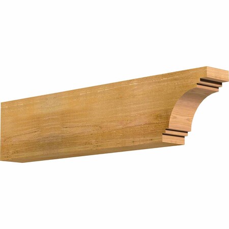 Ekena Millwork Pescadero Rough Sawn Rafter Tail, Western Red Cedar, 4"W x 8"H x 36"L RFT04X08X36PEC00RWR